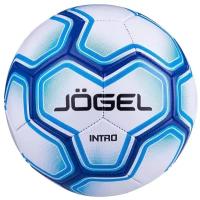 Мяч футбольный Jogel Intro 5, белый/синий