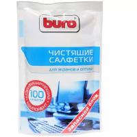 Влажные салфетки Buro BU-Zscreen, 100 шт (запасной блок) для экранов мониторов/плазменных/ЖК телевизоров/ноутбуков