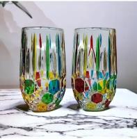 Набор стаканов универсальные 2 шт 400 мл стеклянные итальянский дизайн