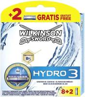 Wilkinson Sword / Schick Hydro 3 / Сменные кассеты для бритв Hydro, 10 шт