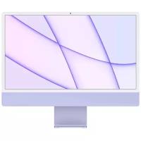 24" Моноблок Apple iMac 24" 2021 г. 4480x2520, Apple M1 2.064 ГГц, RAM 8 ГБ, SSD 512 ГБ, Apple M1 8-Core, MacOS, фиолетовый, клавиатура без русской раскладки