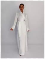 Халат женский из тенселя "Белый" домашняя одежда Малиновые сны, размер 50