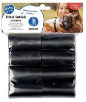 Пакеты для уборки за собакой, черные, DUVO+ 8х20шт (Бельгия)