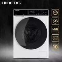 Стиральная машина HIBERG i-DDQ9 - 712 W Inverter, Прямой привод DD, Smart - стирка в одно касание, Подсветка барабана, 7 кг, 1200 оборотов