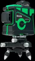 Лазерный уровень нивелир Hilda 3d с 12 лучами и зеленым цветом луча