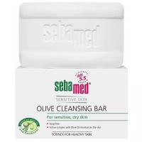 Мыло SEBAMED для лица оливковое Sensitive Skin olive cleansing bar 150 гр