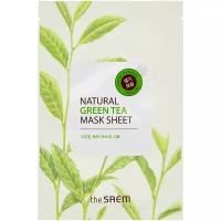 The Saem Маска на тканевой основе, Natural Green Tea Mask Sheet, 21 мл