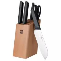 HuoHou Набор ножей 5+1 3Cr13 6-pcs kitchen knife Set Lite