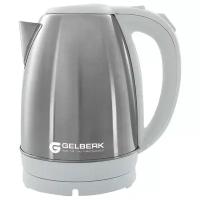 Чайник электрический Gelberk GL-450, 1,8л, 1500Вт, нержавеющая сталь, белый