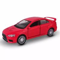 Машинка WELLY MITSUBISHI LANCER EVOLUTION X Красный / модель машины 1:38 с пружинным механизмом