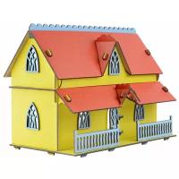 Кукольный домик дом для кукол деревянный конструктор для девочек набор для творчества