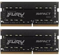 Оперативная память Kingston SO-DIMM DDR4 32Gb (2X16Gb) 3200MHz pc-25600 FURY Impact Black (KF432S20IBK2/32)