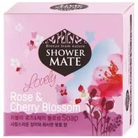 Мыло кусковое Shower Mate Rose & cherry blossom, 100 г