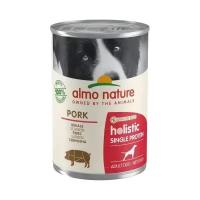 Влажный корм для собак Almo Nature Holistic Single Protein, беззерновой, свинина 400 г