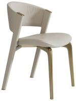 Стулья обеденные в стиле Cornelio Cappellini Dining Chair (молочный, золотые ножки)