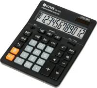 Калькулятор Eleven настольный, 12 разрядов, двойное питание, 155х205х36 мм, черный (SDC-444S)