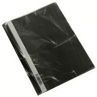 Пластиковая папка-скоросшиватель OfficeSpace А4, 160 мкм, черная с прозрачным верхом Fms16-8_721/ 254246