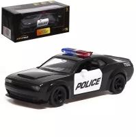 Машина металлическая DODGE CHALLENGER SRT, 1:32, открываются двери, инерция, полиция 9170901