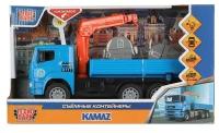 Машина пластик свет-звук KAMAZ манипулятор 28 см, кон