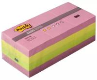 Блок-кубик Post-it Basic 653R-BN,38х51,неон.радуга., набор 12 бл. по 10