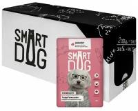 Пауч Smart Dog для взрослых собак малых и средних пород кусочки ягненка в нежном соусе 25шт*85г