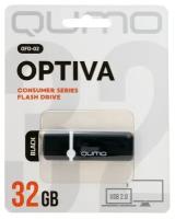 Флешка Qumo Optiva 02 Black, 32 Гб, USB2.0, черная