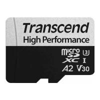 Transcend Карта памяти microSDXC Transcend 330S, 256 Гб, UHS-I Class U3 V30 A2, с адаптером