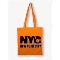 Сумка-шоппер "NEW YORK" 42х37 см сумка шопер холщовая сумка авоська