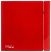 Вентилятор вытяжной Soler & Palau SILENT-100 CRZ DESIGN 4C, red 8 Вт