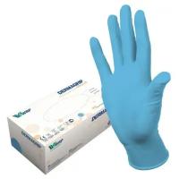 Перчатки смотровые WRP Dermagrip Ultra LS, 100 пар, размер: M, цвет: голубой