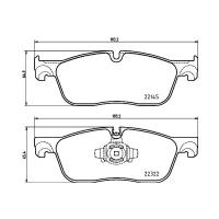 Комплект тормозных колодок для Jaguar JAGUAR (CHERY) Land Rover