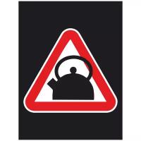 Наклейка на авто "Знак - Чайник - Новичок" 19х17 см