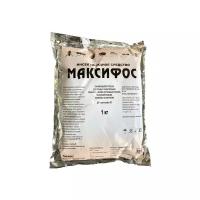 Максифос 1кг, смачивающийся порошок - используется для уничтожения тараканов, клопов, блох, мух, личинок комаров и крысиных клещей