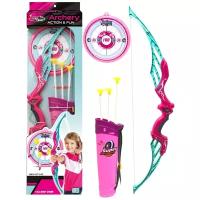 Лук со стрелами и колчаном Archery для девочек