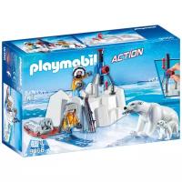 Набор с элементами конструктора Playmobil Action 9056 Полярный рейнджер с белыми медведями