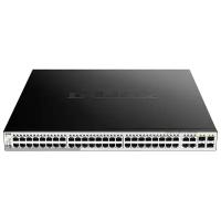 Коммутатор/ DGS-1210-52MP/F Smart L2 Switch 48х1000Base-T PoE, 4хCombo 1000Base-T/SFP, PoE Budget 370W, Compact CLI