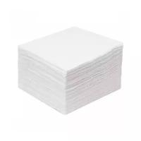 Салфетка одноразовая из хлопка с тиснением спанлейс белая 20x20 см. 100 шт/упак