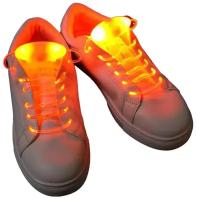 Светящиеся шнурки, 1 пара, красный, MoscowCycling SHOE-RD