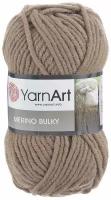 Пряжа Yarnart Merino Bulky кофе с молоком (514), 70%акрил/30%шерсть, 100м, 100г, 1шт