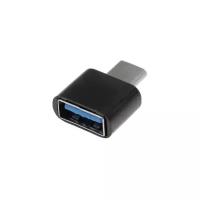 Переходник/адаптер Luazon OTG USB - USB Type-C, черный