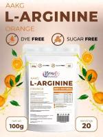 Beauty Power Аминокислота L-arginine 100г со вкусом апельсин