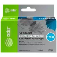 Картридж Cactus CS-CB323N №178XLN для HP PhotoSmart B8553/C5383/C6383/D5463/5510 синий 14.6мл