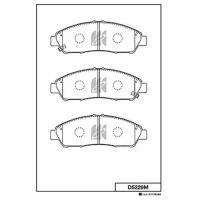Комплект передних тормозных колодок Mk Kashiyama D5229M для Honda Pilot