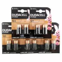 Батарейка литиевая (10шт) DURACELL CR123 3В (bl2 CR17345)