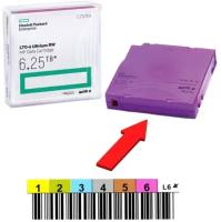 HPE Ultrium LTO6 Data cartridge, 6.25TB RW (without Label)