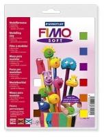 Основной комплект полимерной глины FIMO Soft 9х25г, лак, инструмент, формочки