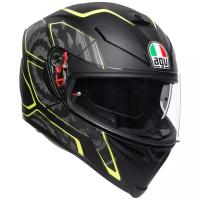 Шлем AGV K-5 S Tornado Matt Black-Yellow Fluo AGV 210041A2MY039