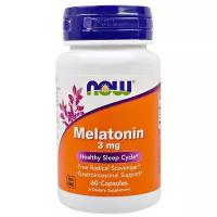 Мелатонин NOW Melatonin 3 mg, 60 капсул