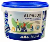 Краска для внутренних и наружных работ Alpalux 2л белая (база A) ALPA