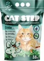 Наполнитель Cat Step Впитывающий силикагелевый Crystal Fresh Mint, 3,8 л